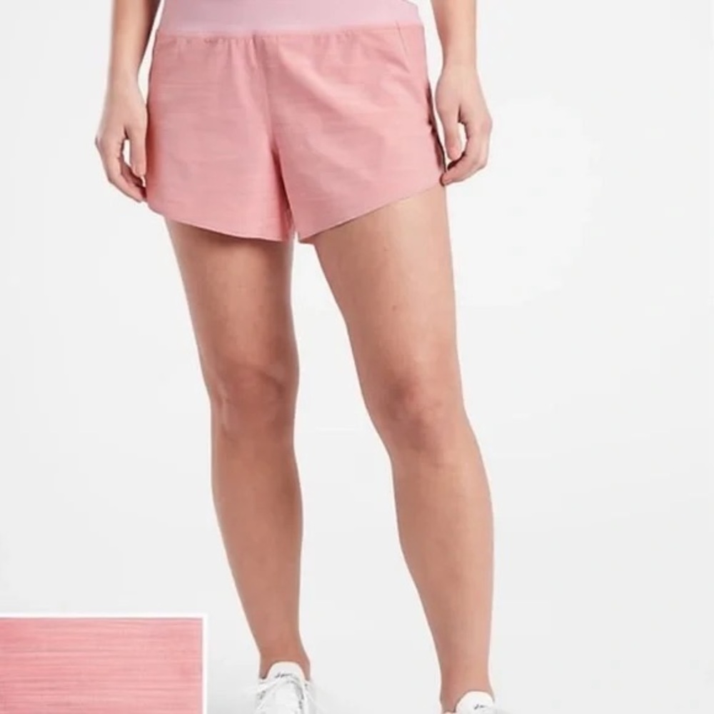 Athleta Run With It Short 3.5” in Space Dyed Begonia Pink Size-Medium